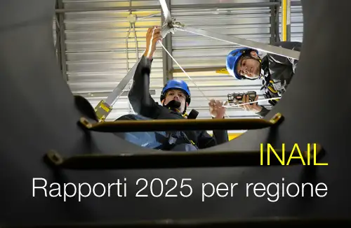 INAIL: Rapporti 2025 per regione